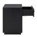 Logan 40x60cm Bedside Table - Black