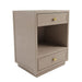 Logan Bedside Table - Taupe