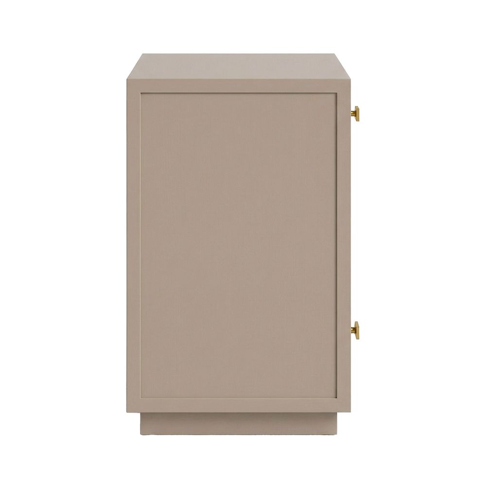 Logan Bedside Table - Taupe