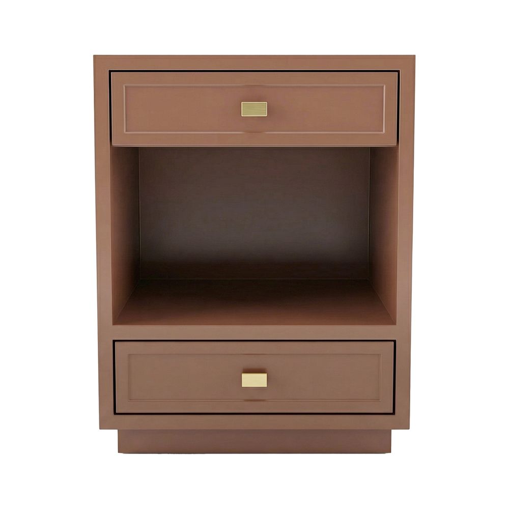 Logan Bedside Table - Mocha Mousse