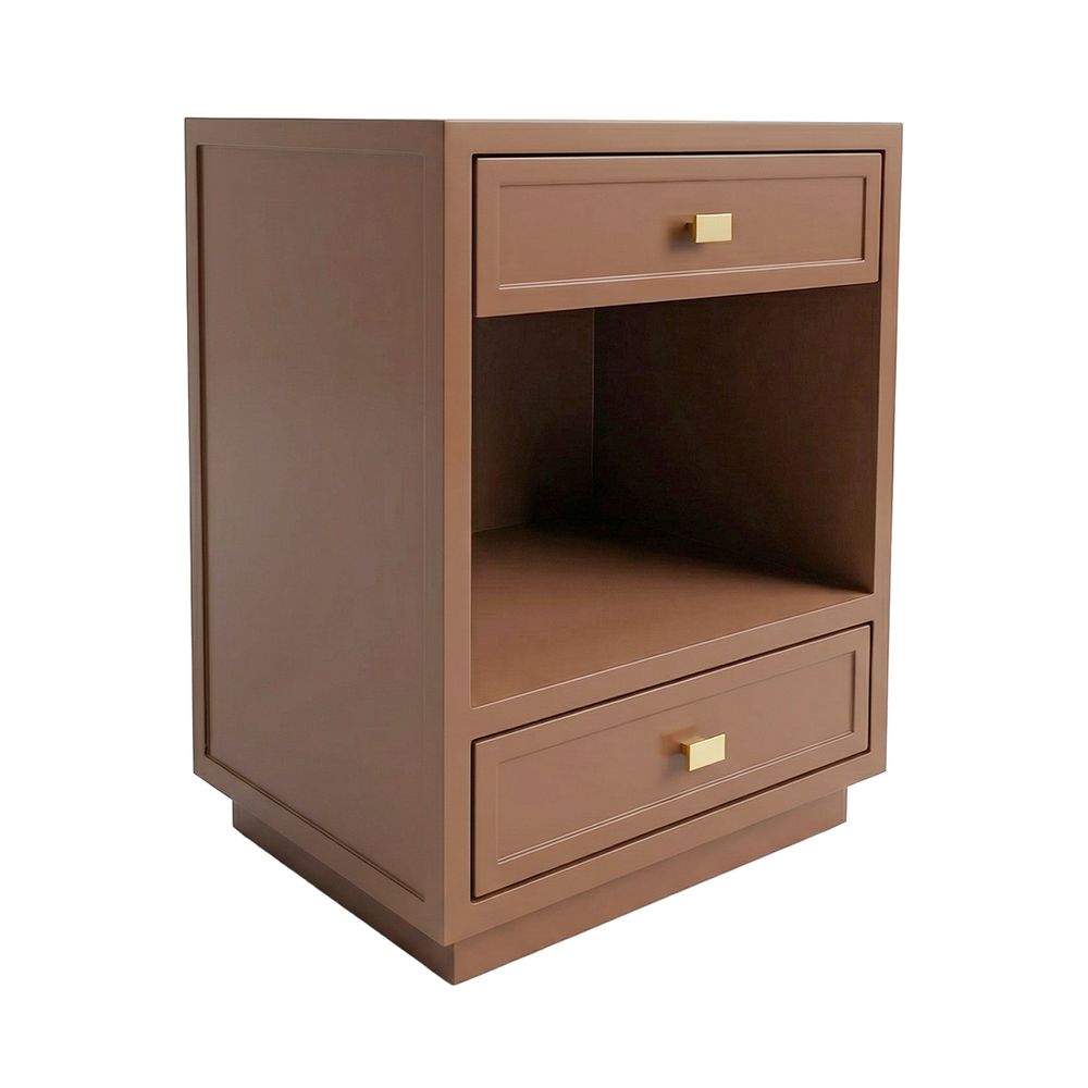 Logan Bedside Table - Mocha Mousse