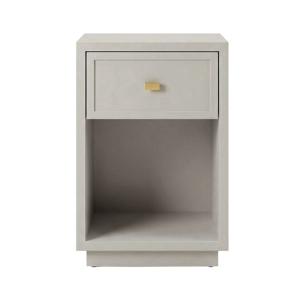 Logan 40x60cm Bedside Table - Grey
