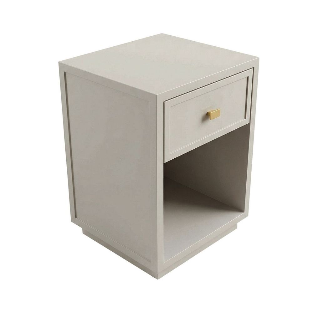 Logan 40x60cm Bedside Table - Grey