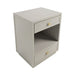 Logan 50x65cm Bedside Table - Grey