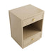 Logan Bedside Table - Beige