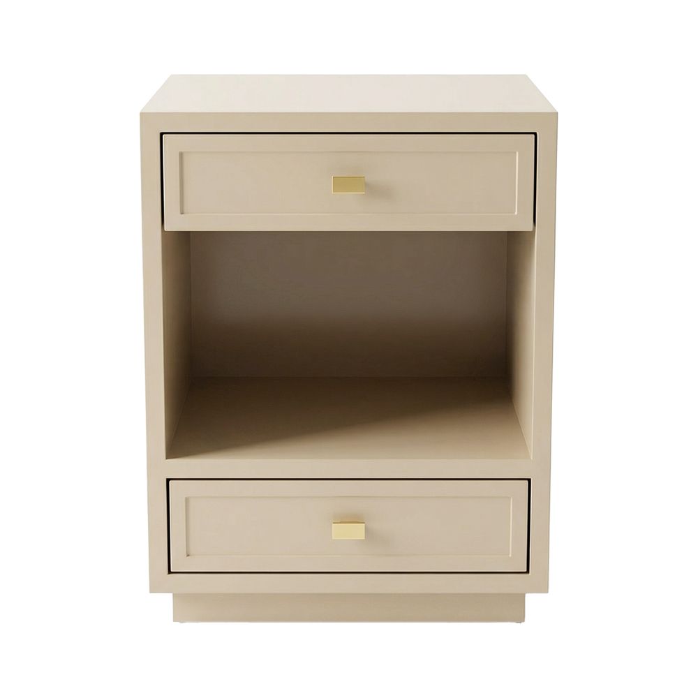 Logan Bedside Table - Beige