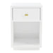 Logan 40x60cm Bedside Table - White