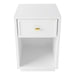 Logan 40x60cm Bedside Table - White