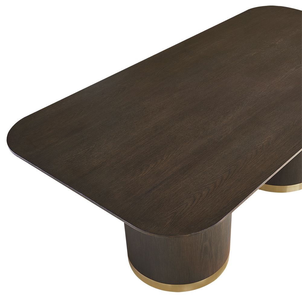 Eli Rectangular Dining Table - 2.4m Smoked Oak