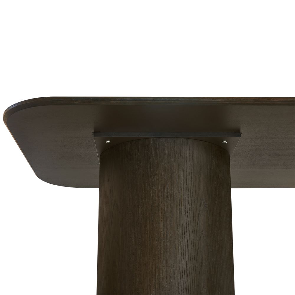 Eli Rectangular Dining Table - 2.4m Smoked Oak