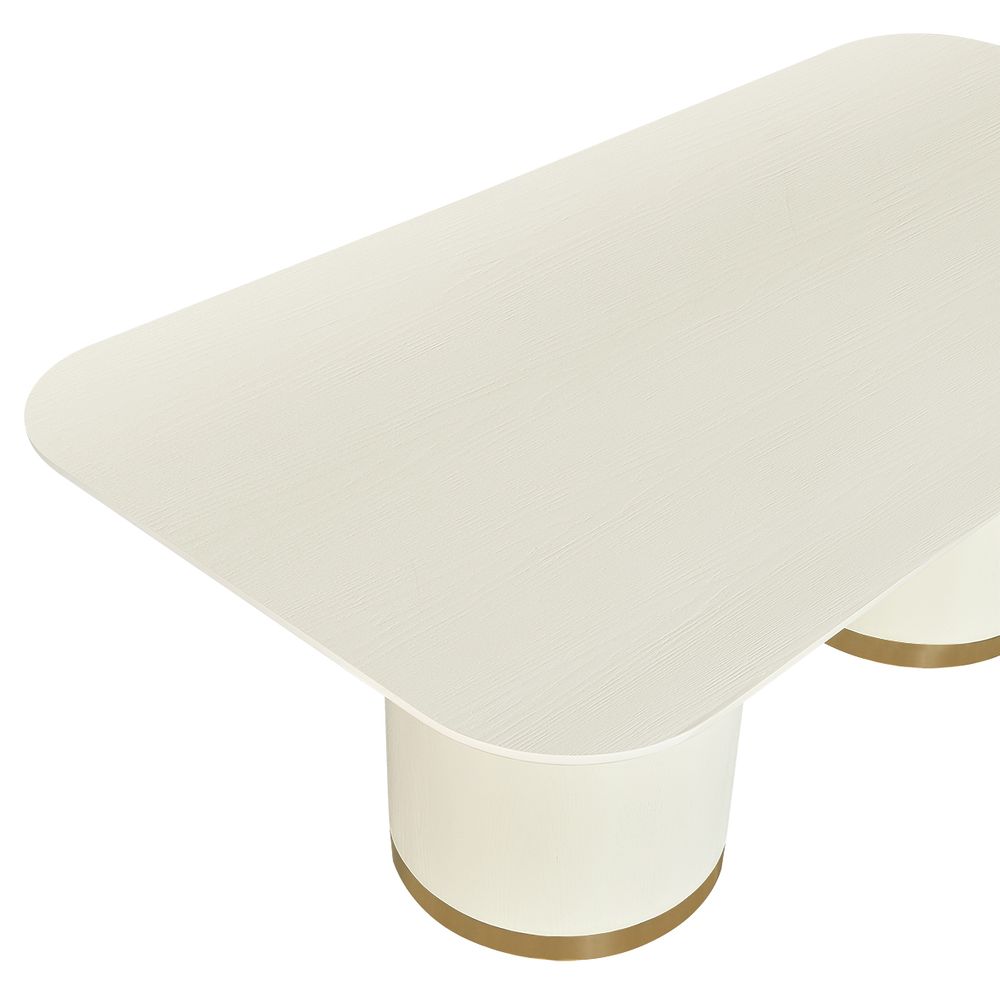 Eli Rectangular Dining Table - 2m Ivory
