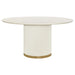 Eli Round Dining Table - 1.5m Ivory