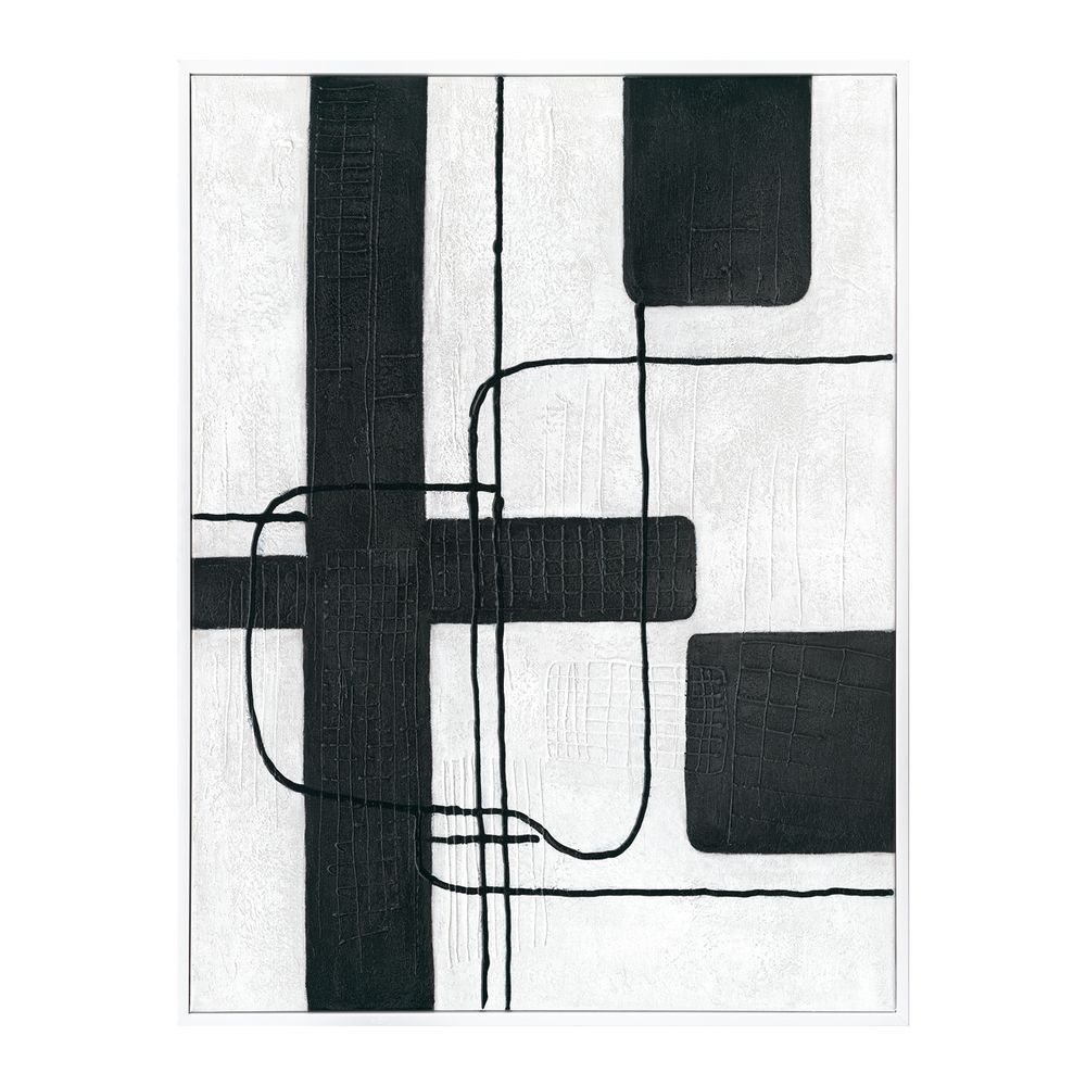 Dark Geometry Series II Canvas Painting