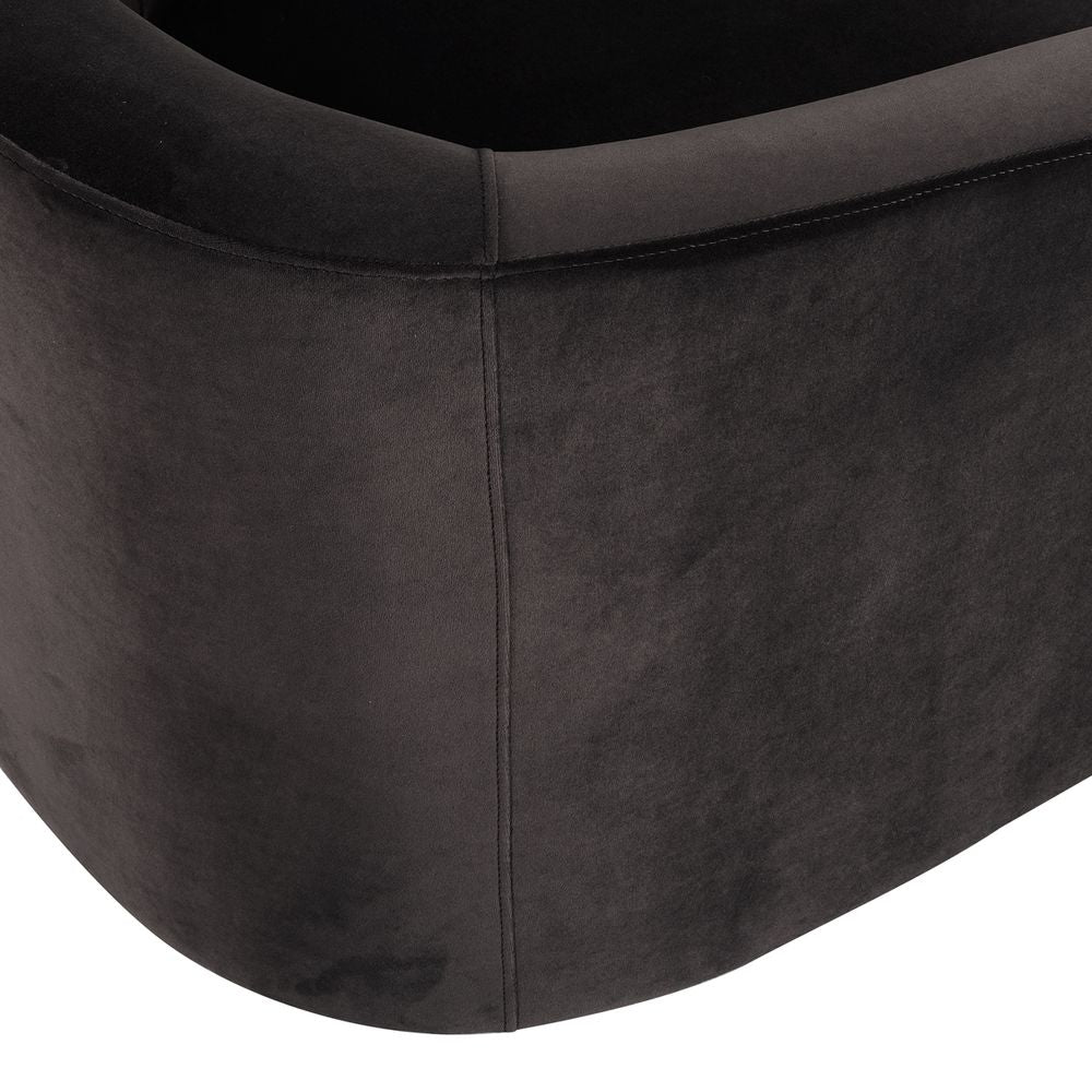 Bellevue Swivel Arm Chair - Slate Grey Velvet