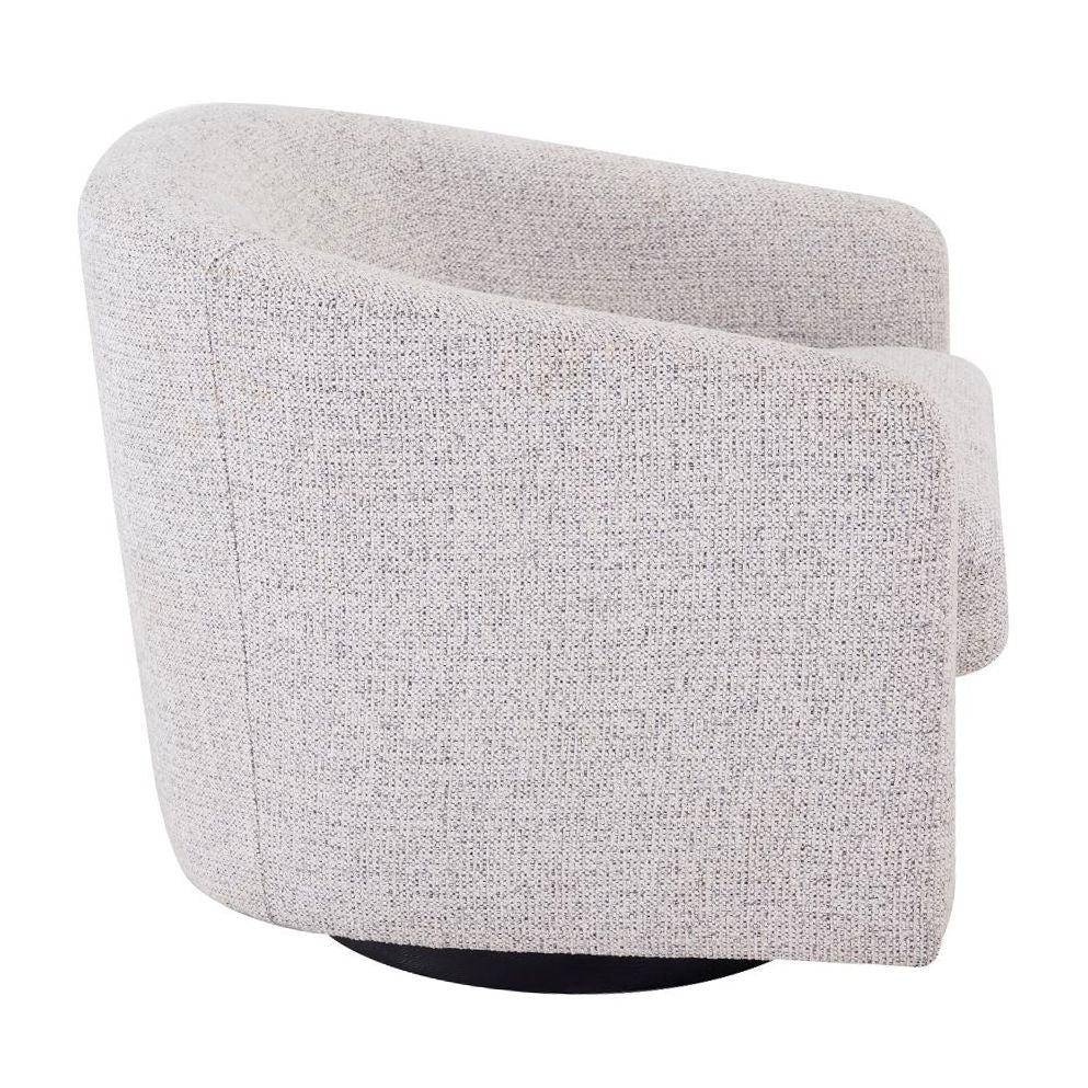 Bellevue Swivel Arm Chair - Salt & Pepper