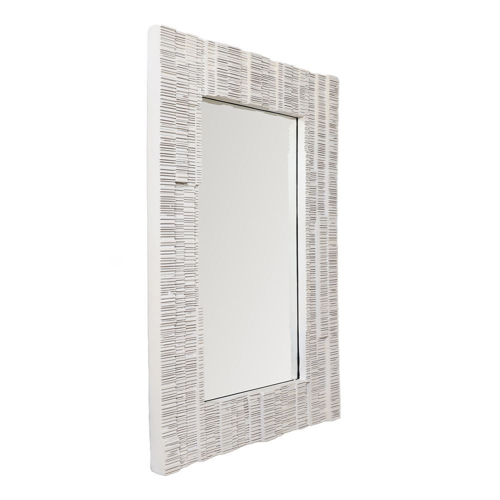 Dunbar Rectangle Wall Mirror - White