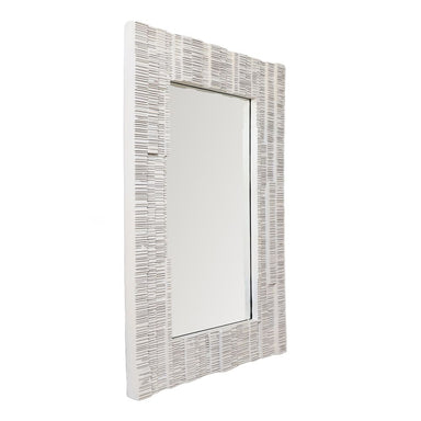 Dunbar Rectangle Wall Mirror - White