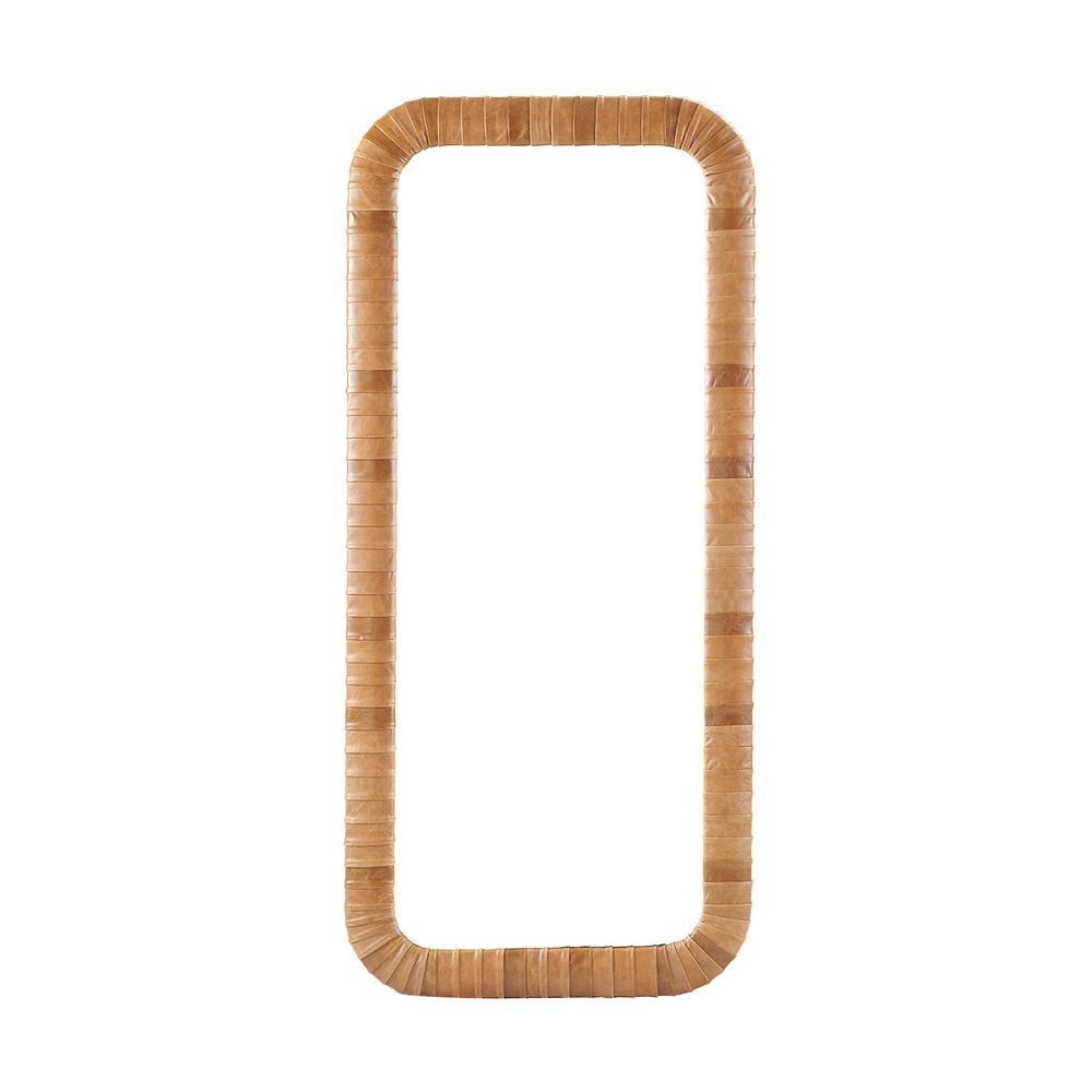 Sienna Leather Floor Mirror