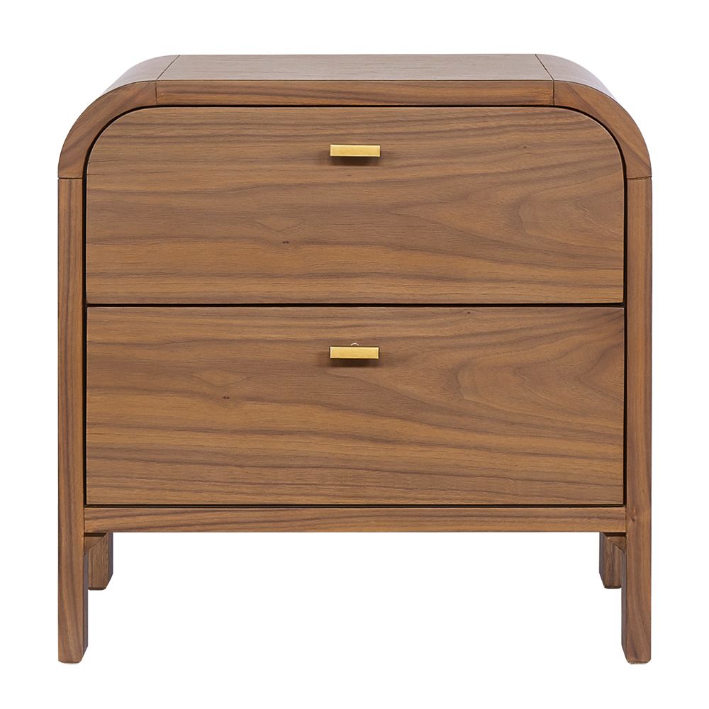 Chisholm Bedside Table - Walnut