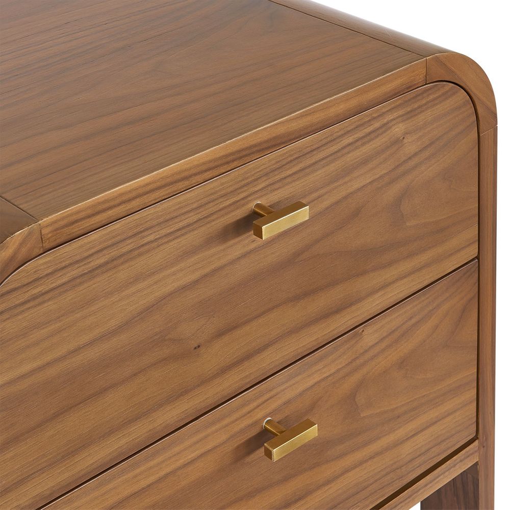 Chisholm Bedside Table - Walnut
