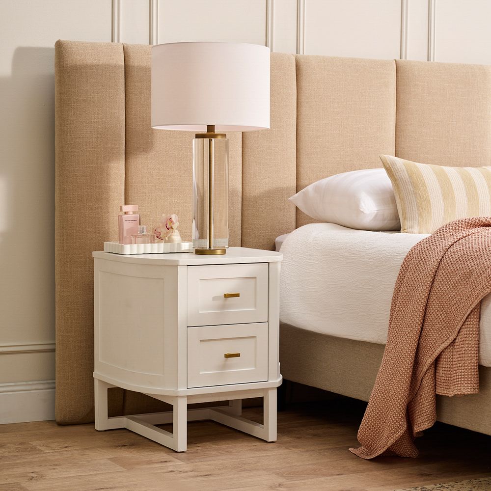 Theodore Bedside Table - White