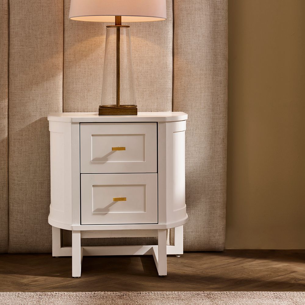 Theodore Bedside Table - White