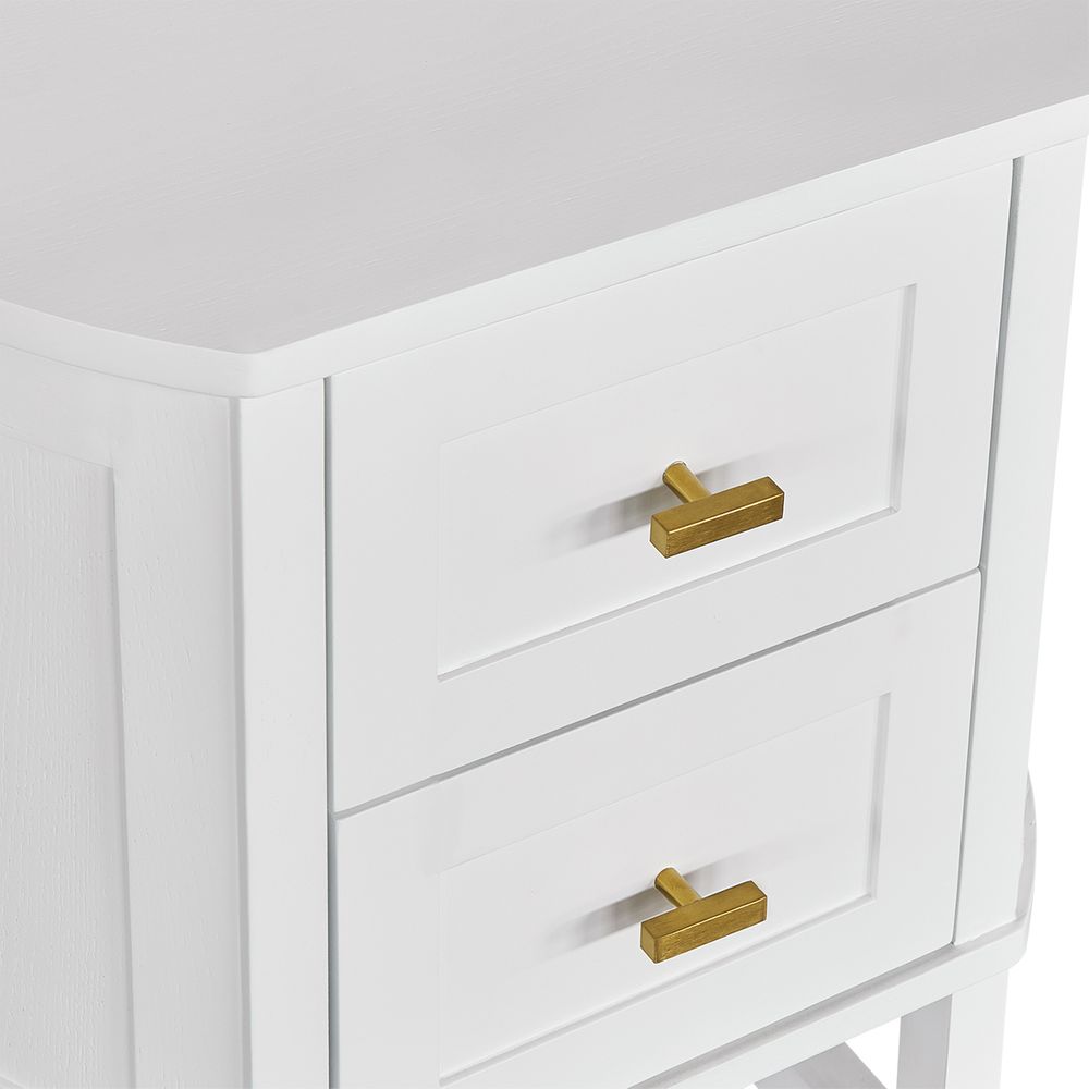 Theodore Bedside Table - White