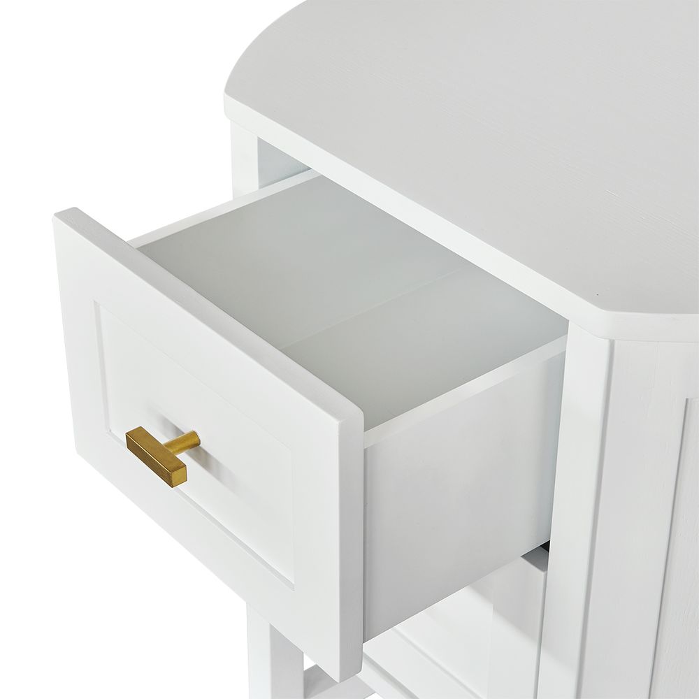 Theodore Bedside Table - White