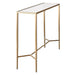 Chloe 110cm Rippled Glass Console Table - Gold