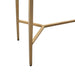 Chloe 110cm Rippled Glass Console Table - Gold