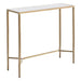 Chloe 90cm Rippled Glass Console Table - Gold