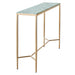 Chloe Dusty Jade Marble Console Table - Gold