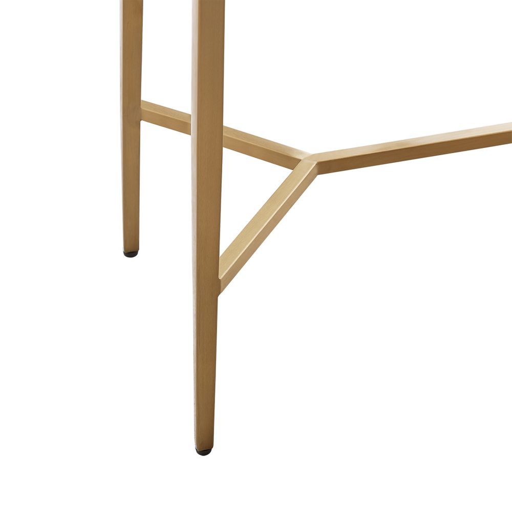 Chloe Dusty Jade Marble Console Table - Gold