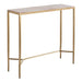 Chloe 90cm Pink Marble Console Table - Gold