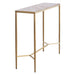 Chloe 90cm Pink Marble Console Table - Gold