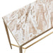 Chloe 90cm Pink Marble Console Table - Gold