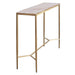 Chloe 110cm Pink Marble Console Table - Gold