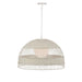 Fortaleza Rattan Pendant - Large White