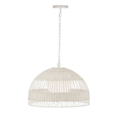 Fortaleza Rattan Pendant - Medium White