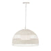 Fortaleza Rattan Pendant - Medium White
