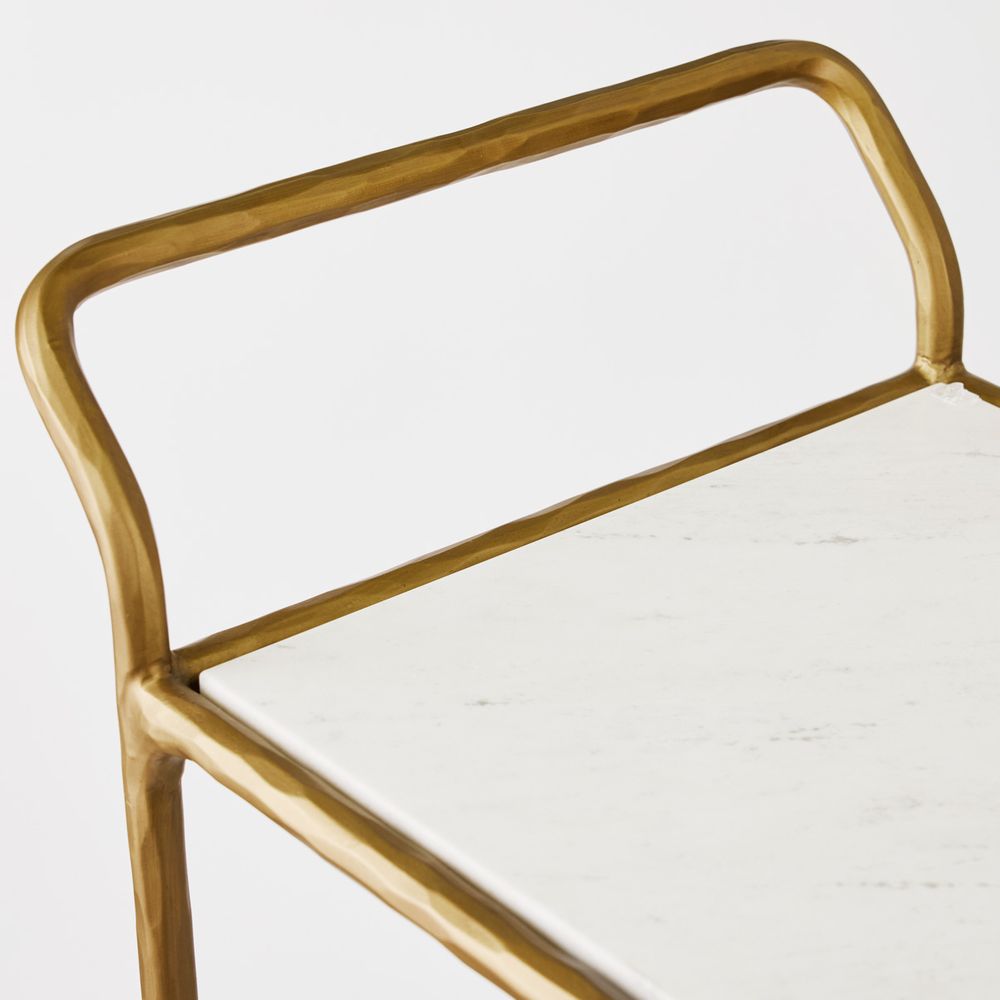 Heston Marble Square Bar Cart