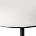 Blackley Black Iron Bar Stool - Natural Linen