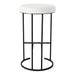 Blackley Black Iron Bar Stool - Natural Linen