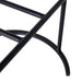 Blackley Black Iron Bar Stool - Natural Linen