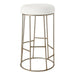 Aiden Gold Steel Bar Stool - Natural Linen