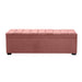 Soho Storage Bench Ottoman - Dusty Rose Velvet
