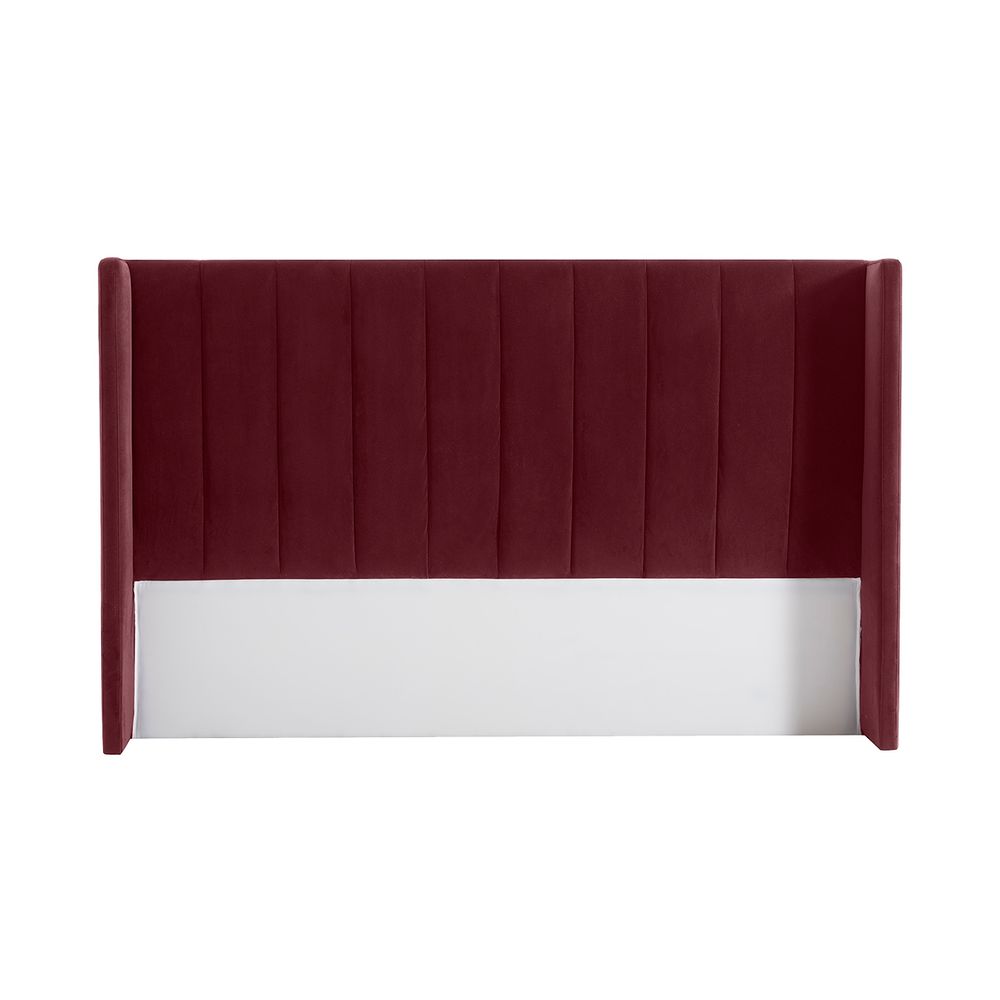 Central Park Queen Bedhead - Wine Velvet