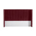 Central Park Queen Bedhead - Wine Velvet