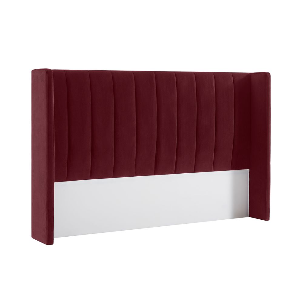 Central Park Queen Bedhead - Wine Velvet