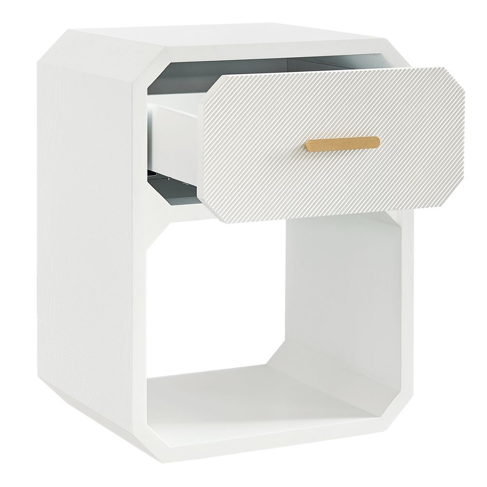 Anderson Bedside Table - White